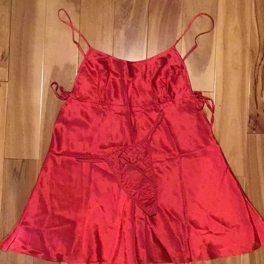 3 Piece Vintage Victoria’s Secret Silk lingerie set